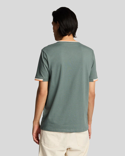 T-shirt contrasti collo