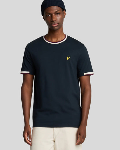 T-shirt contrasti collo