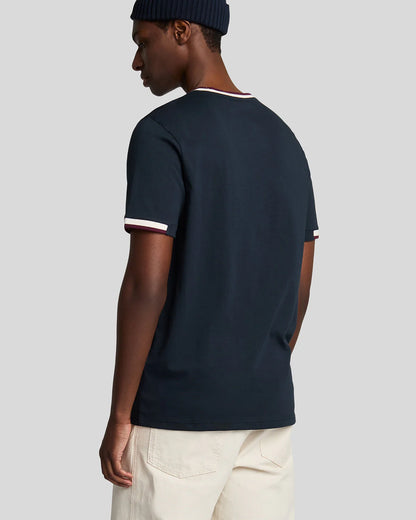 T-shirt contrasti collo