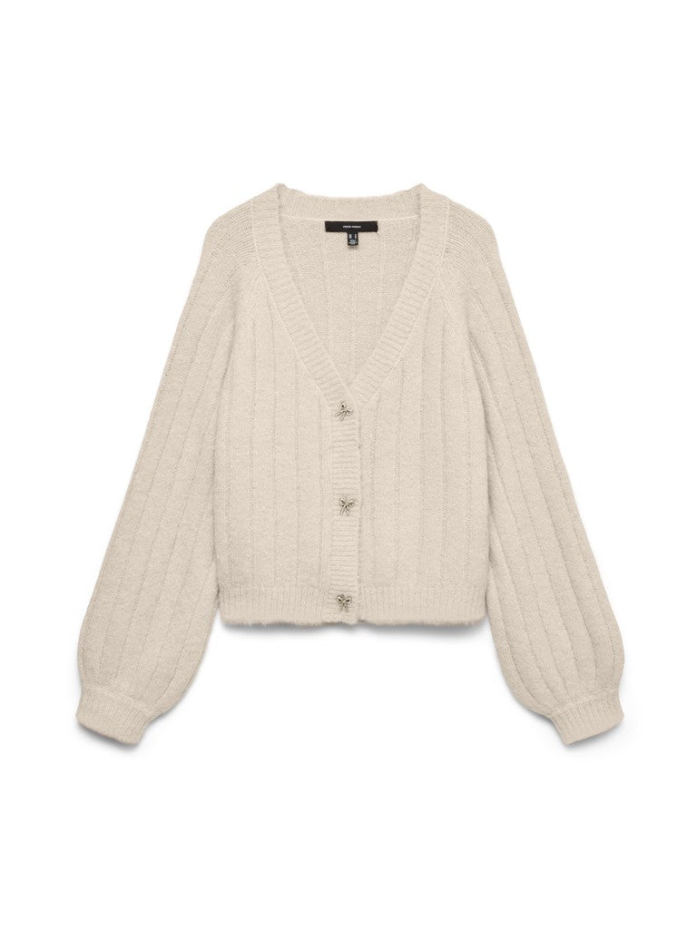 Cardigan bottoni fiocco
