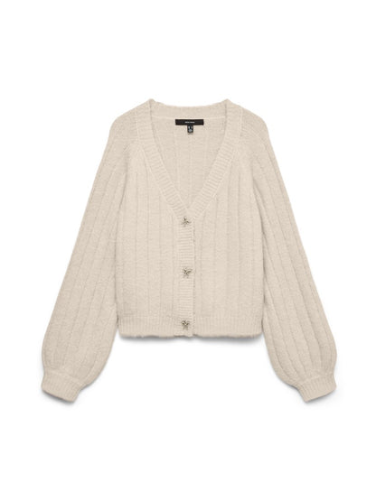Cardigan bottoni fiocco