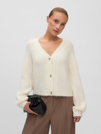 Cardigan bottoni fiocco