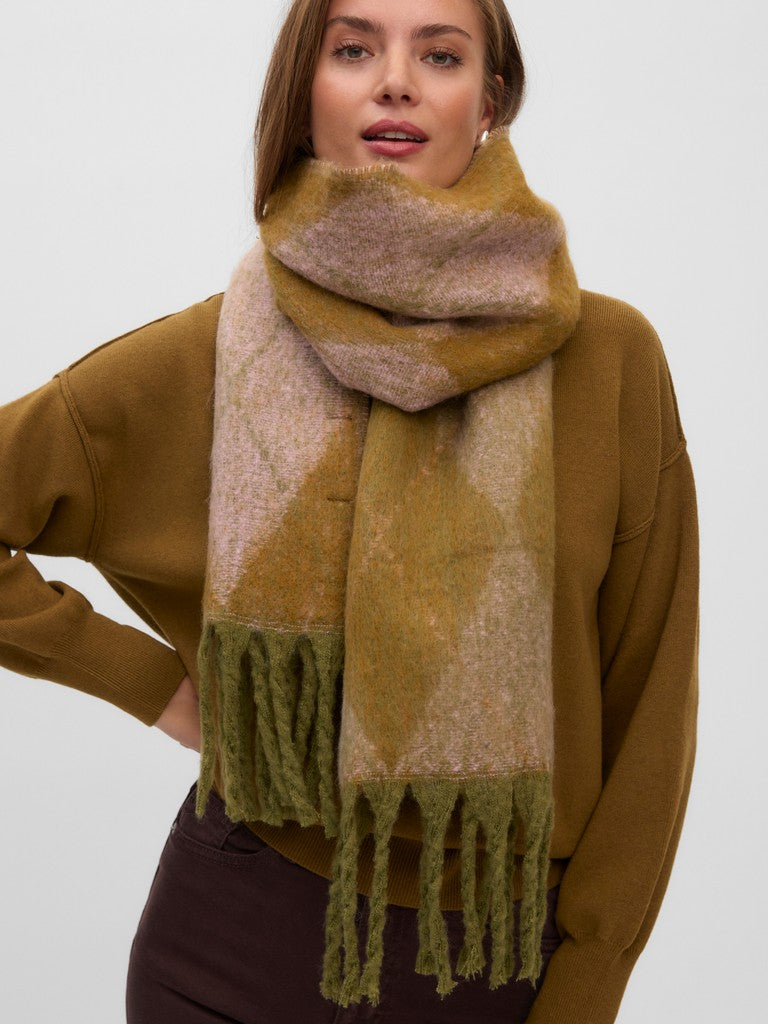 Sciarpa check con frange VEROMODA