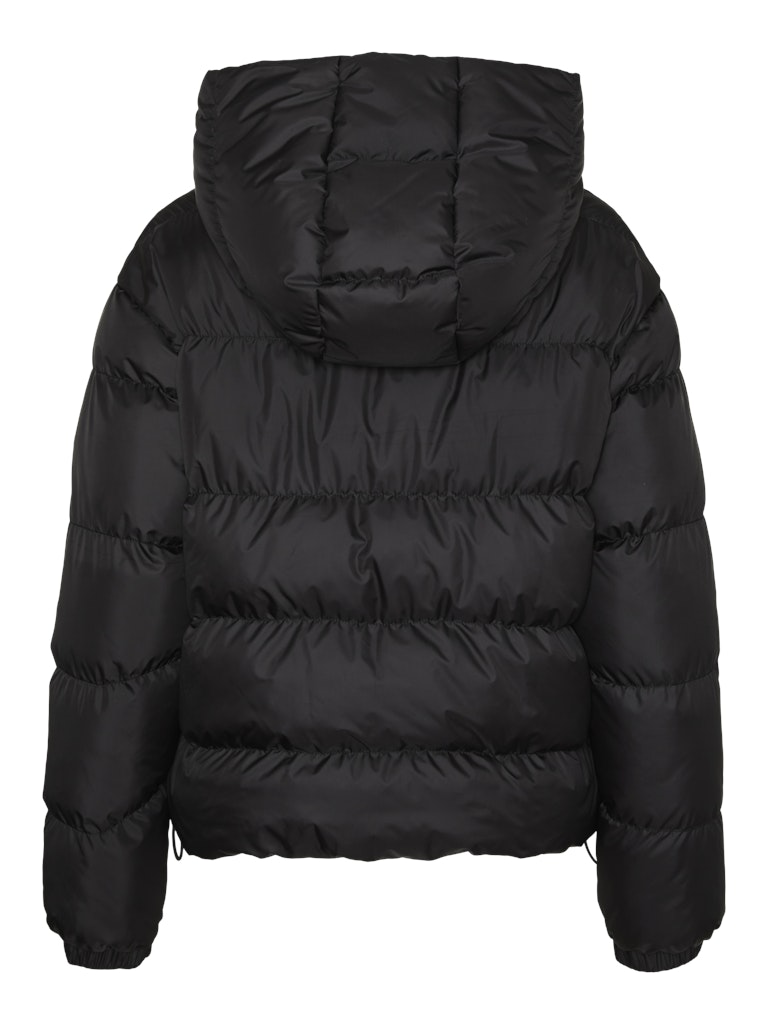 Piumino corto cappuccio