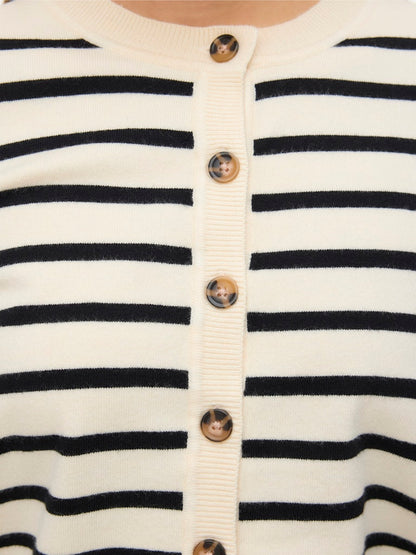 Cardigan coreana righe