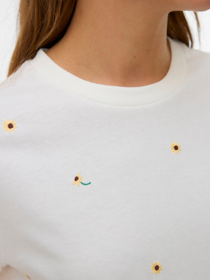 T-shirt ricamata