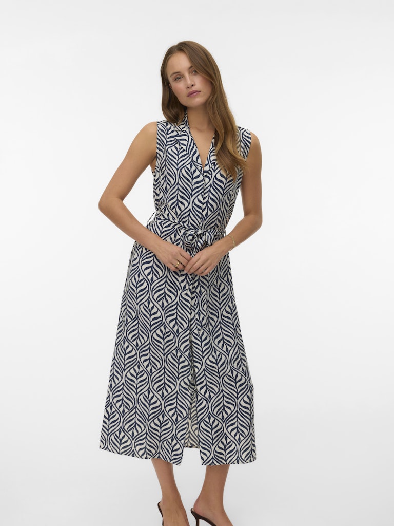 Abito smanicato fantasia