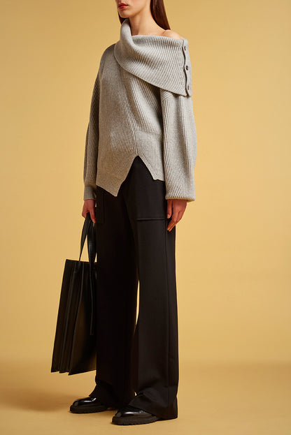 Maglia scollo ciambella