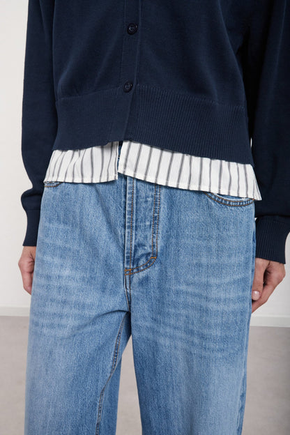 Cardigan finto sotto