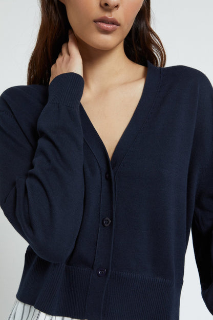 Cardigan finto sotto