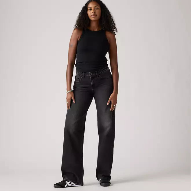 Jeans Low Loose scuro
