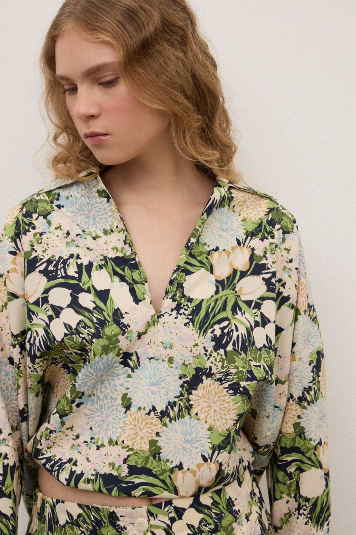 Camicia fantasia fiori