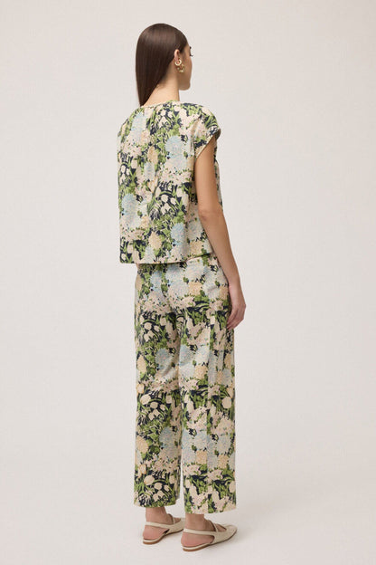 Pantaloni fantasia fiori