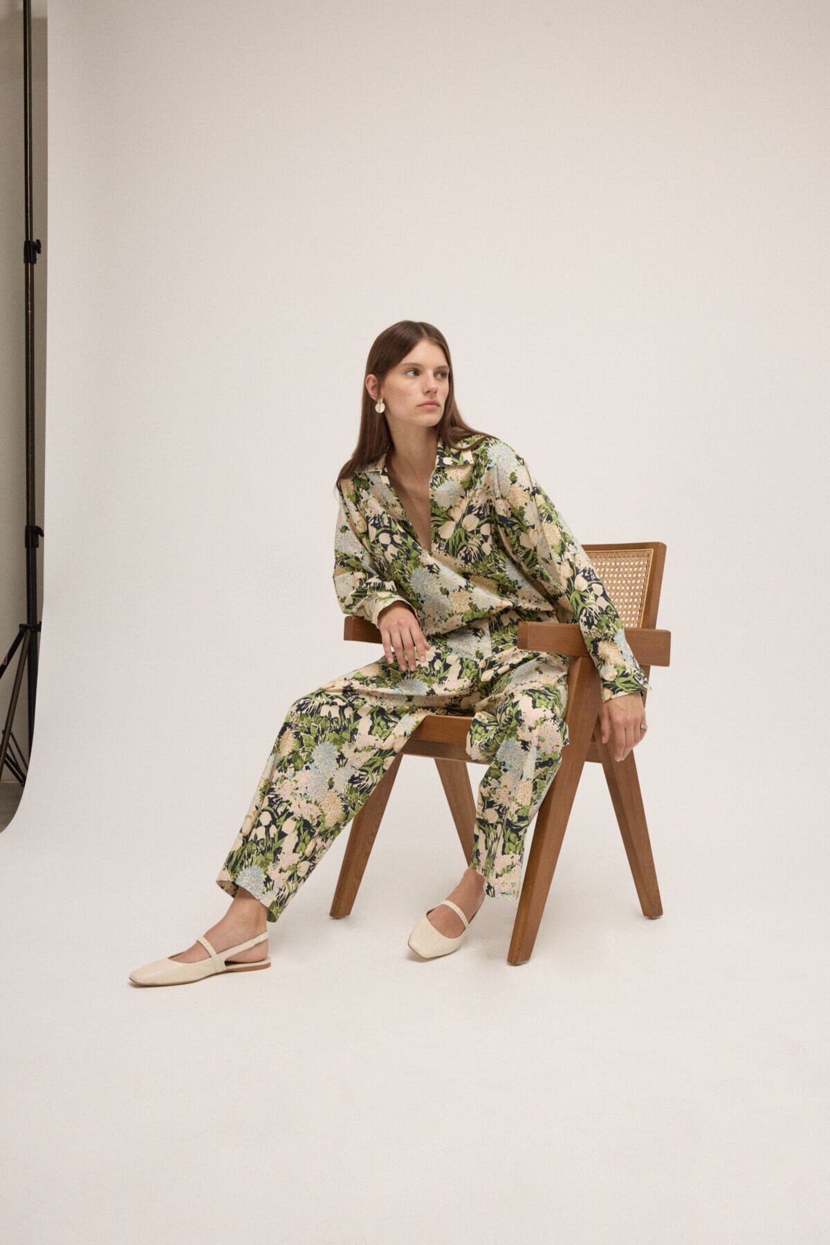 Pantaloni fantasia fiori