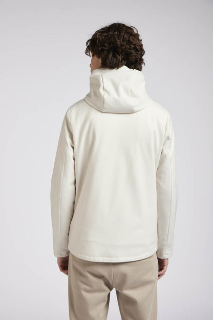 Giubbotto cappuccio zip nastrate