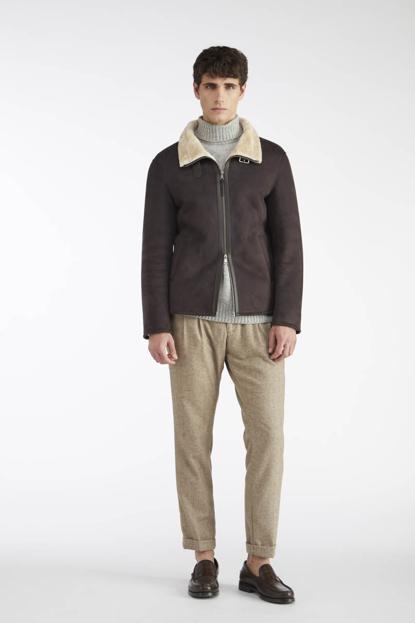 Giubbotto ecomontone cinturino collo