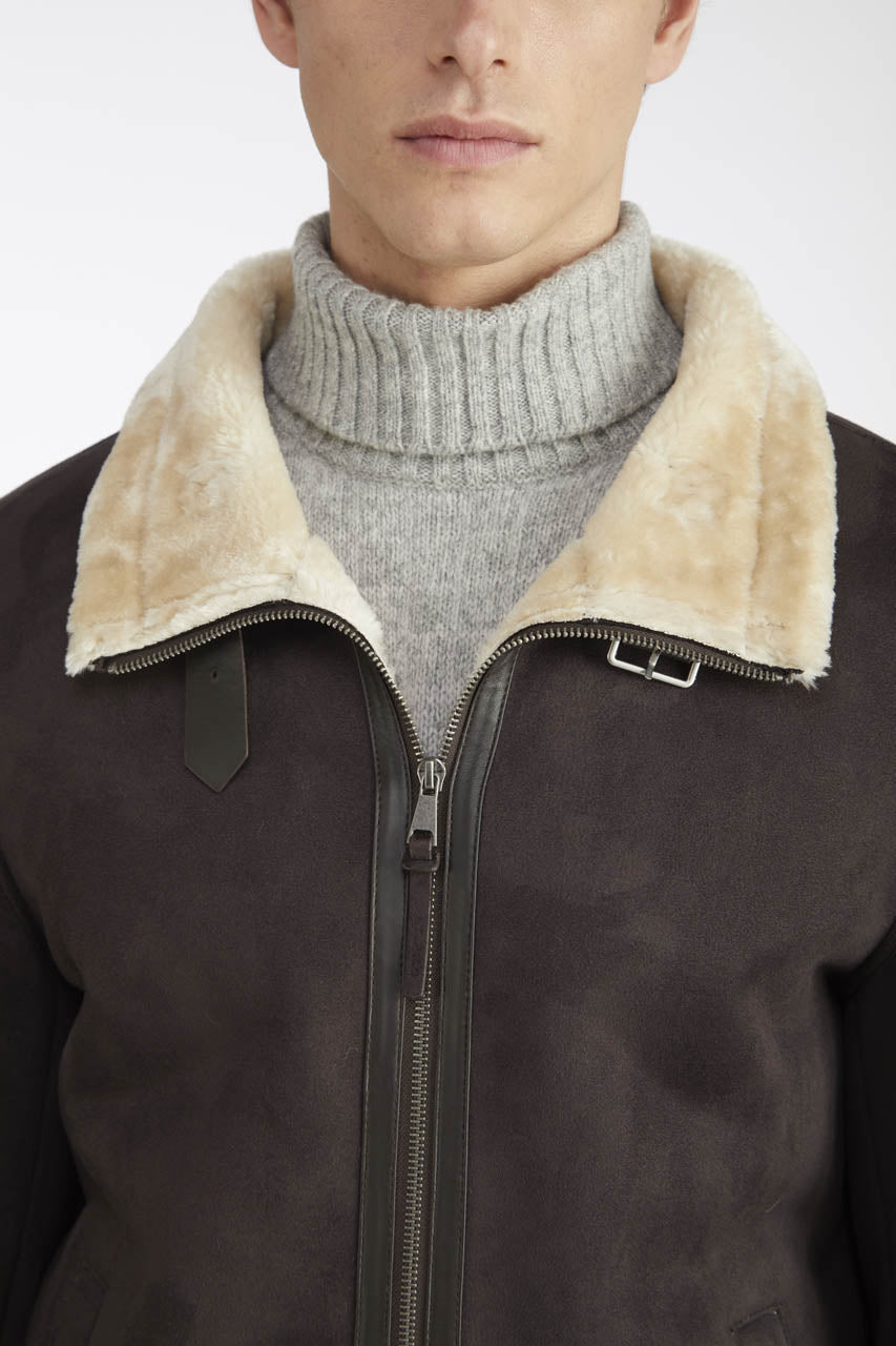 Giubbotto ecomontone cinturino collo