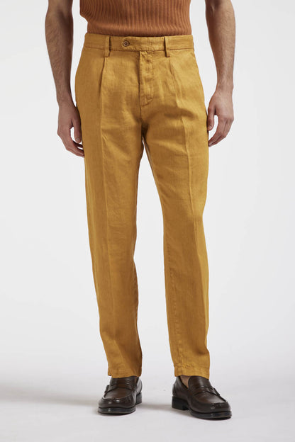Pantaloni puro lino