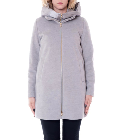 Giaccone finto interno cappuccio