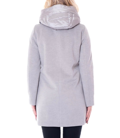 Giaccone finto interno cappuccio