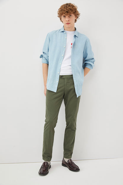 Pantaloni gabardina stretch