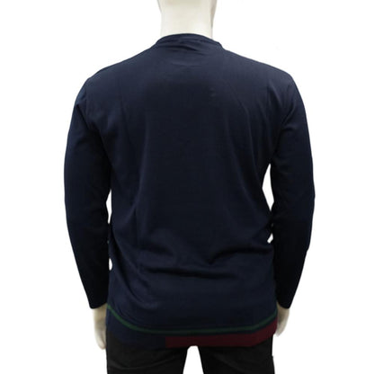 Maglia girocollo contrasti