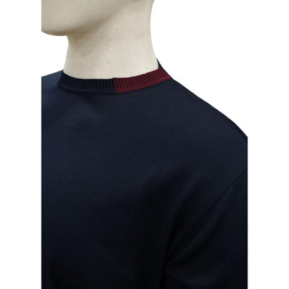 Maglia girocollo contrasti