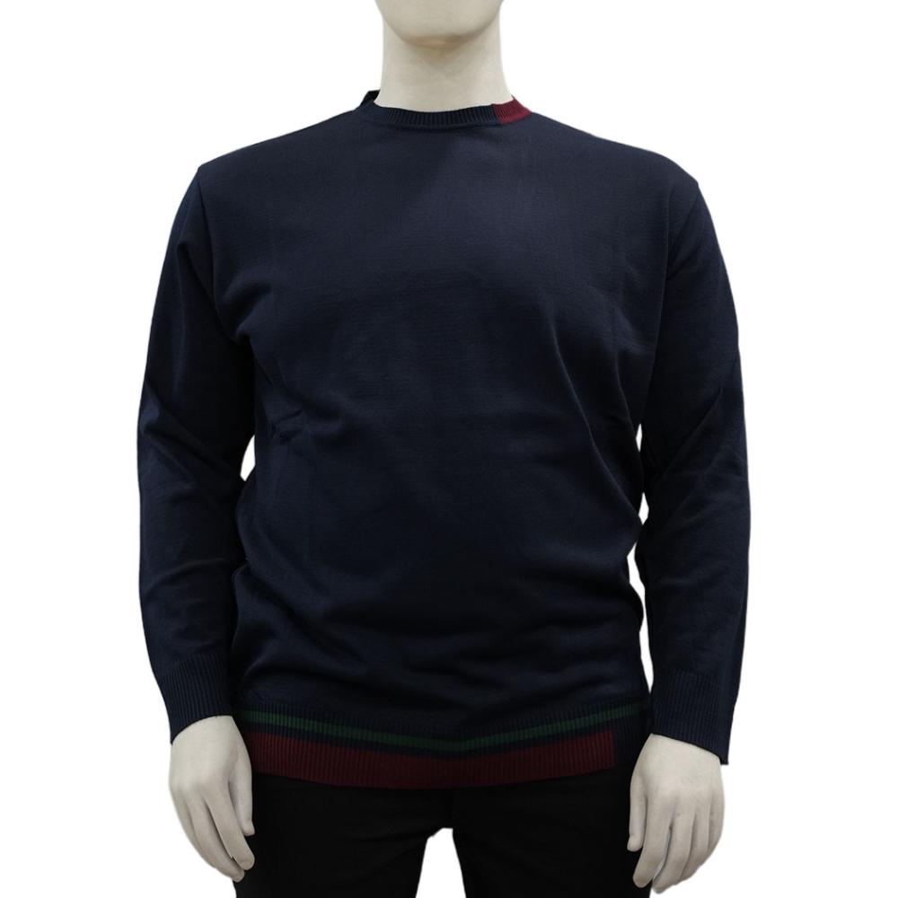 Maglia girocollo contrasti