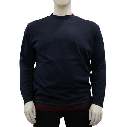 Maglia girocollo contrasti