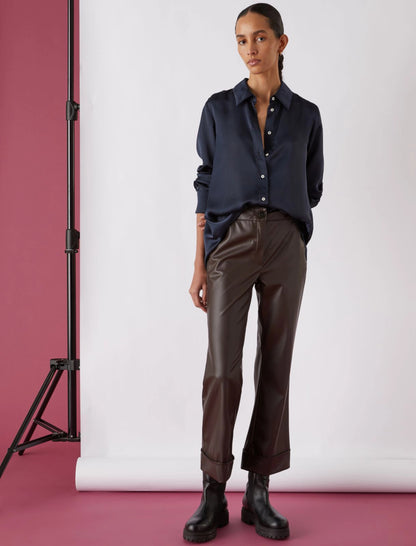 CAMICIA RASO MANICHE LUNGHE