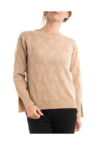 MAGLIA GIROCOLLO INTRECCI