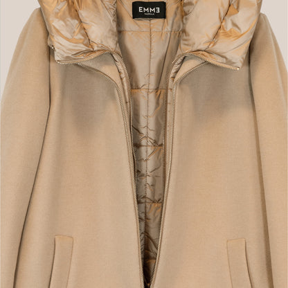 Giaccone lana finto interno