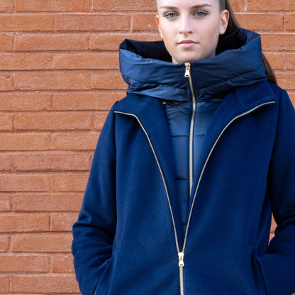 Giaccone lana finto interno