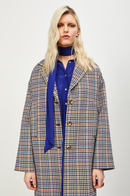 CAPPOTTO PIED DE POULE