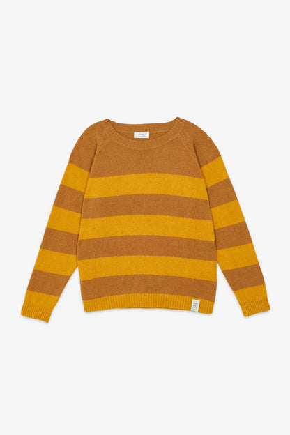 MAGLIA RIGHE BICOLORE PURO CASHMERE