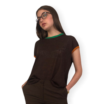 T-SHIRT PROFILI CONTRASTO