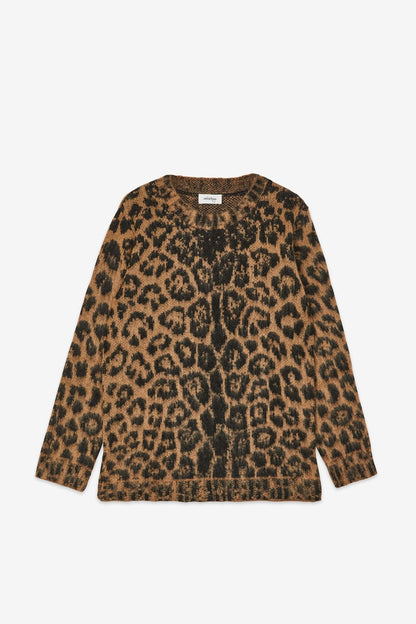 MAGLIA ANIMALIER GIROCOLLO