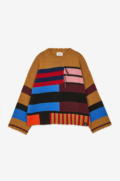 MAGLIA GIROCOLLO RIGHE DIVERSE