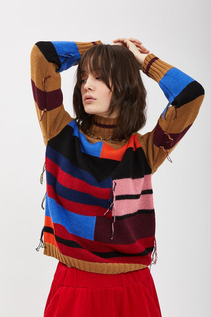 MAGLIA LUPETTO RIGHE DIVERSE