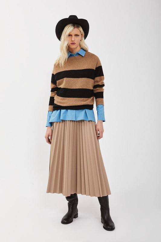 MAGLIA GIROCOLLO RIGHE