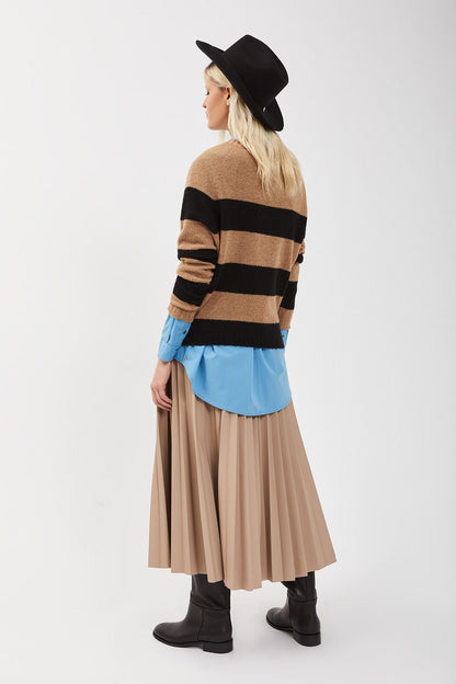 MAGLIA GIROCOLLO RIGHE