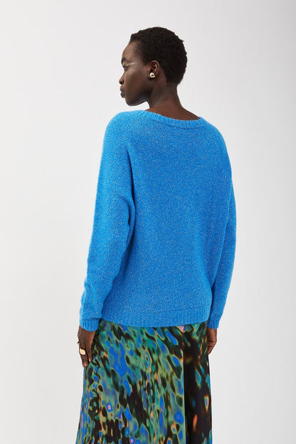 MAGLIA GIROCOLLO LUREX