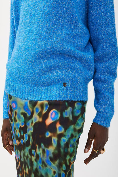 MAGLIA GIROCOLLO LUREX