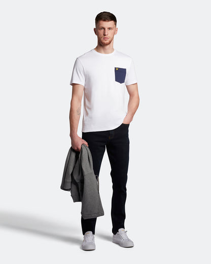 T-shirt contrast pocket