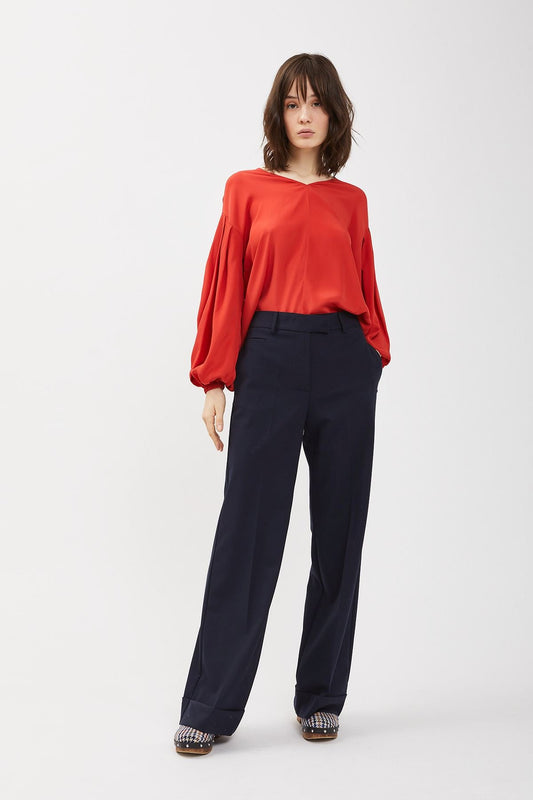 PANTALONI DRITTI RISVOLTO