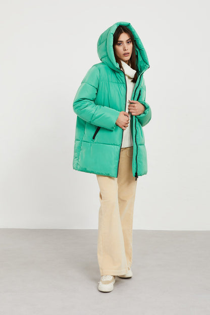 PIUMINO CORTO CAPPUCCIO