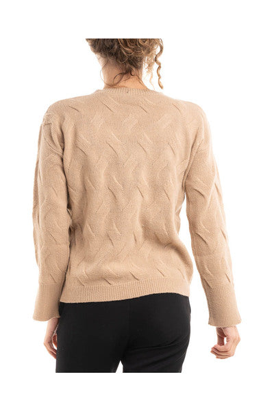 MAGLIA GIROCOLLO INTRECCI