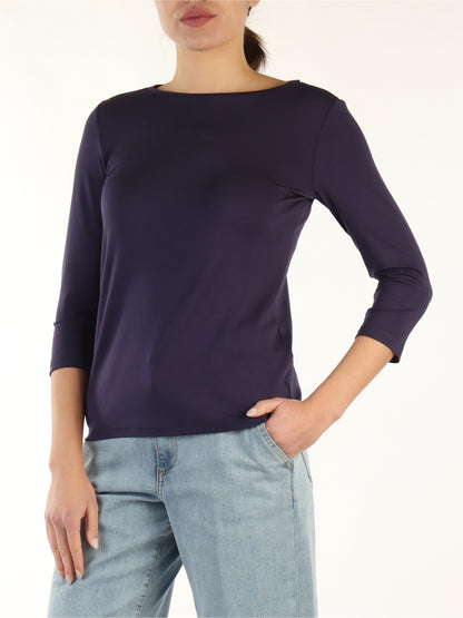 T-shirt maniche 3/4 unita