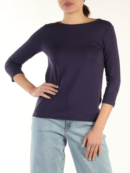 T-shirt maniche 3/4 unita