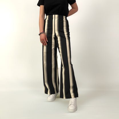 PANTALONI AMPI RIGHE